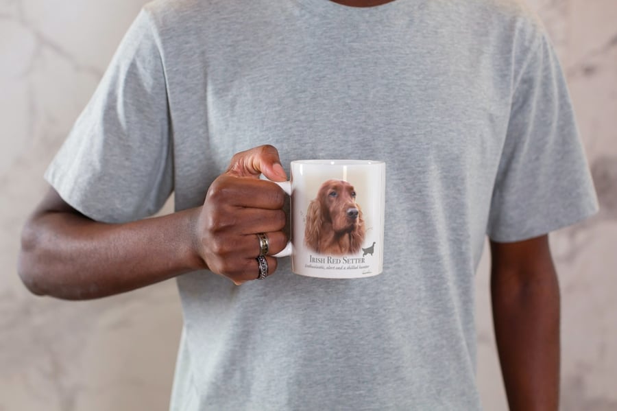 Irish Red Setter Design  Mug ,coffee mug ,dog design. Free P&P