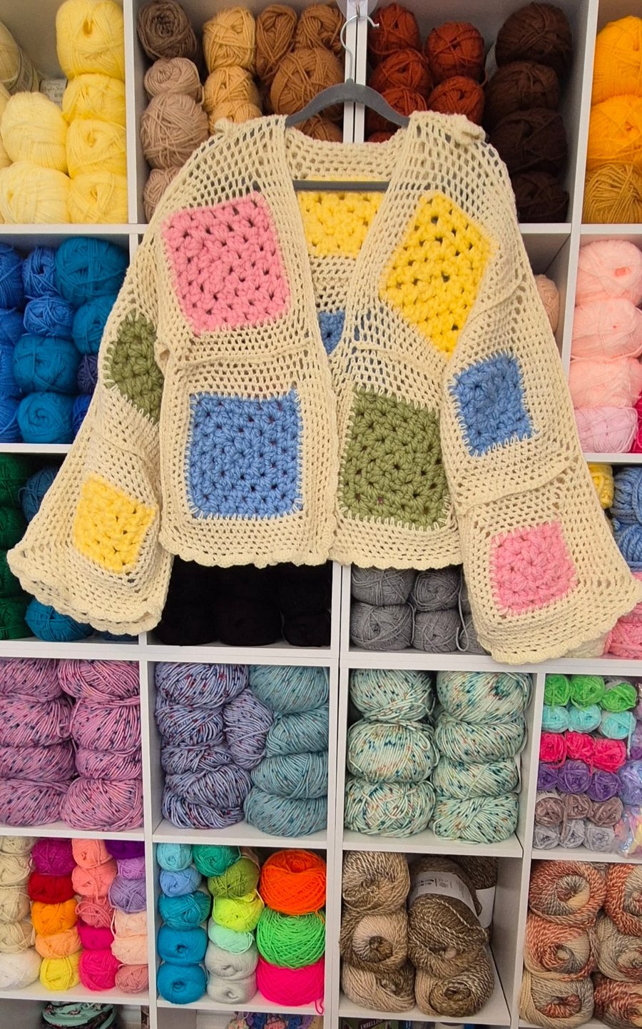 Beautiful Handmade Crochet Colourful Cardigan 