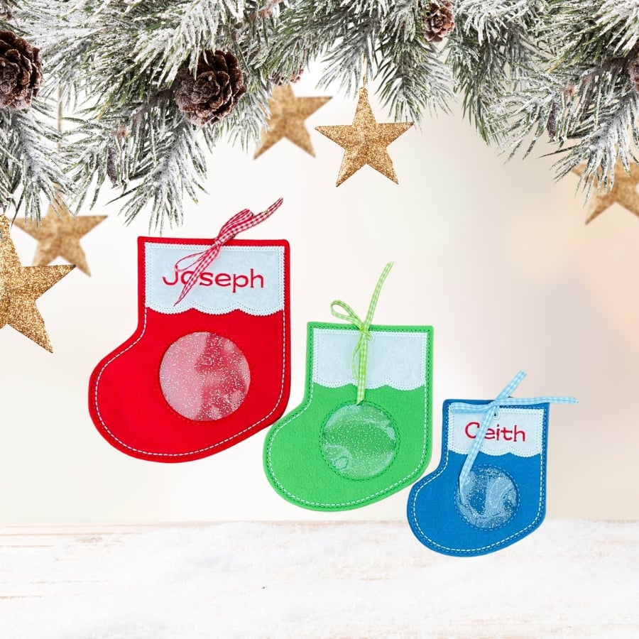 Stocking Personalised Christmas Treat Bags