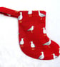 Mini Christmas Stocking,  Seagulls design - Image 5