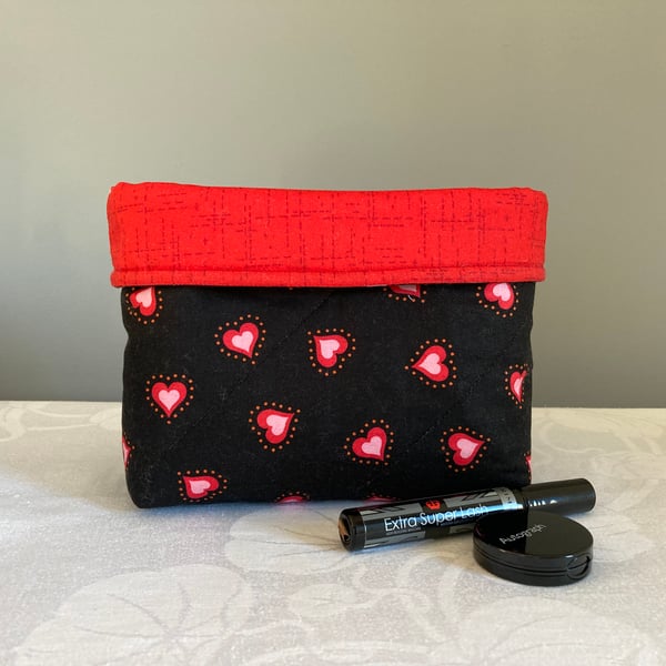 Martryoshka Hearts Quilted Storage Pouch
