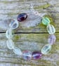 Fluorite Bracelet, Gemstone Beaded Bracelet, - Image 3