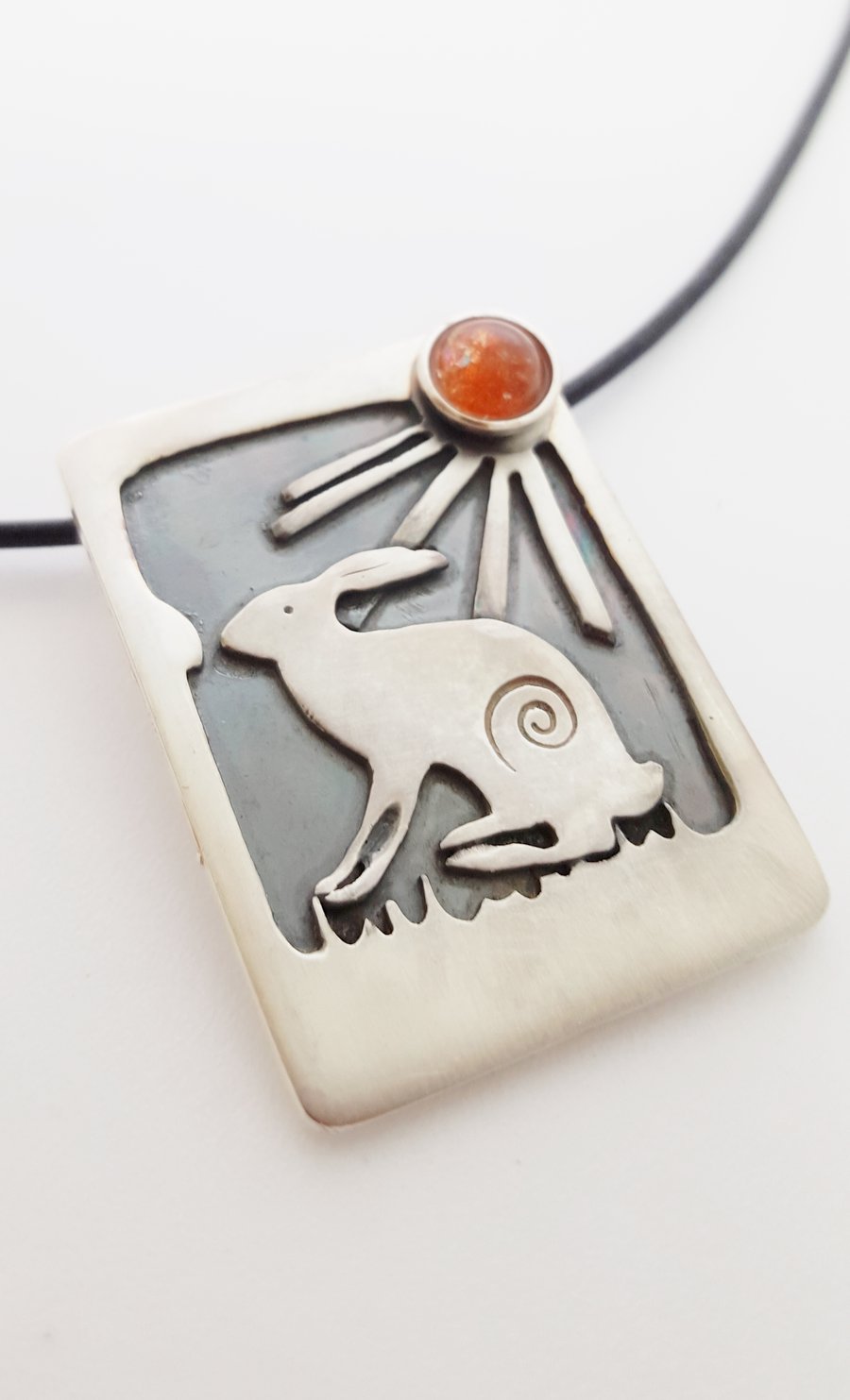 Summer Meadow Hare Pendant