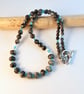 Faceted Amazonite And Larvikite Necklace - Handmade In Devon - Image 6