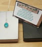 Small Sterling silver Turquoise pendant. December birthstone necklace - Image 6