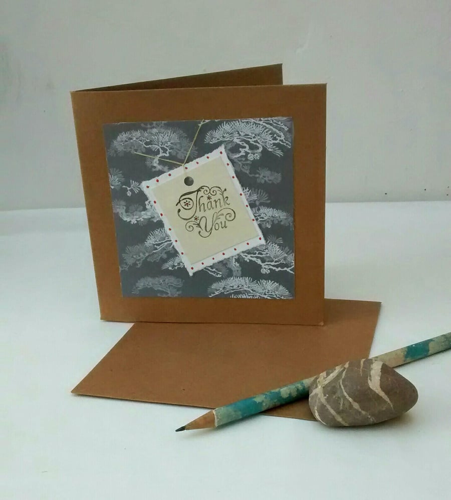 Thank You Card, Handmade 