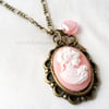 Cameo charm necklace 