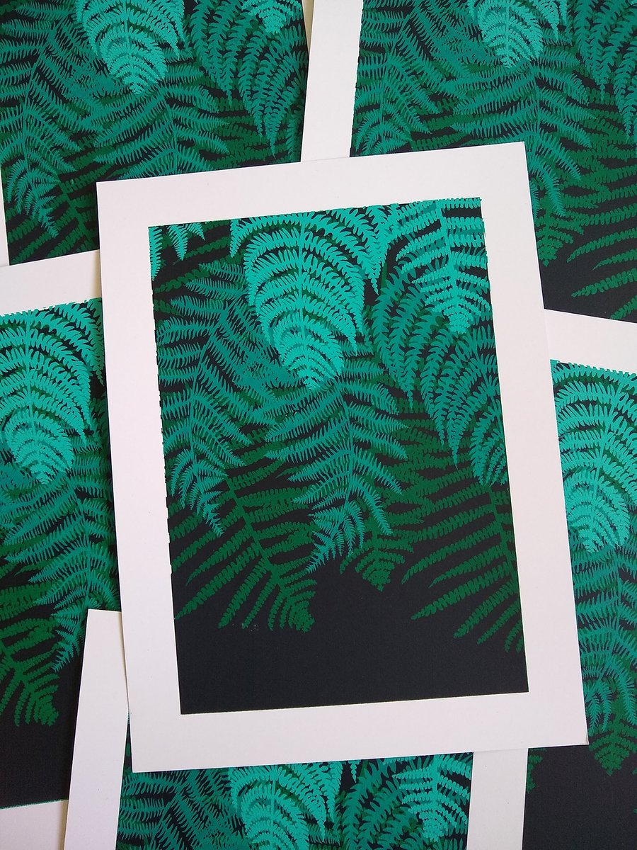 'Bracken' original hand-pulled screen print MISPRINT