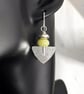 Sterling silver and jasper Shovel earrings - Image 3