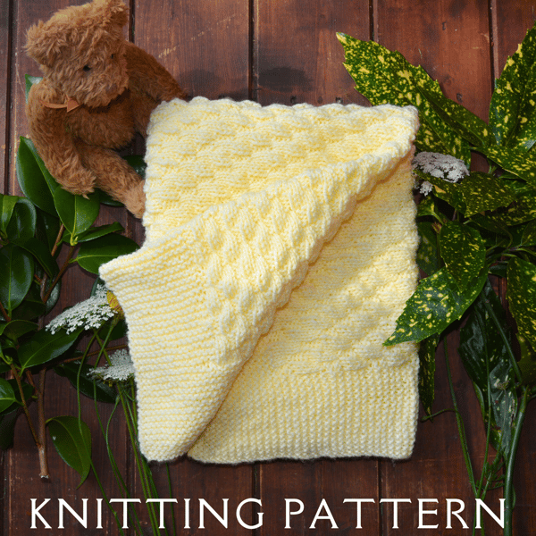 Baby Blanket Knitting Pattern Design 5 Printed Copy