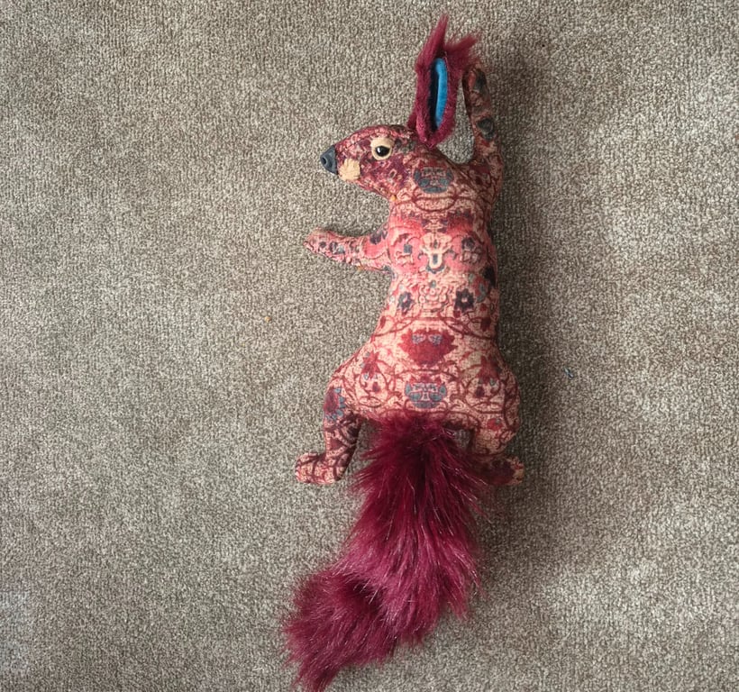  Faux squirrel wall mount - Persia the velvet squirrel