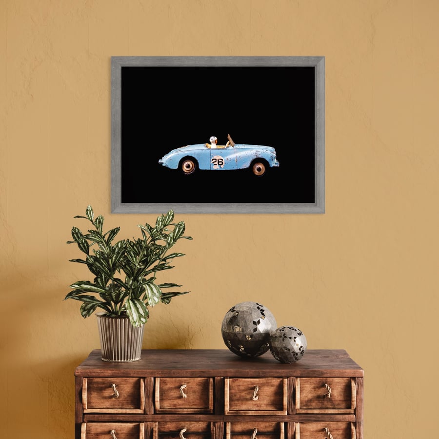 Fine Art Print - Vintage Corgi Sunbeam Sports Car