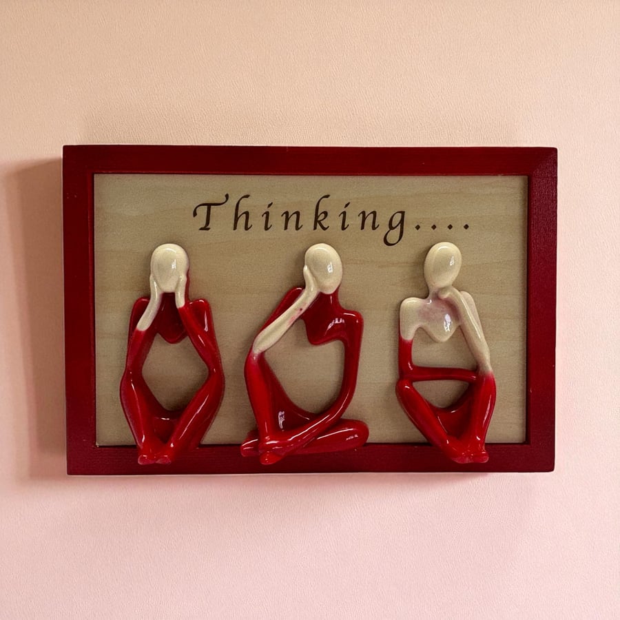 Handmade Wall Art - Thinking........ Abstract Figures