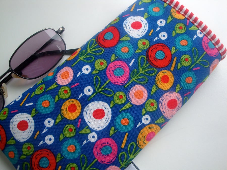 Cotton Glasses case - floral 
