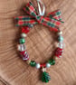 Beaded Ring Christmas Decoration with Christmas Tree - Image 3