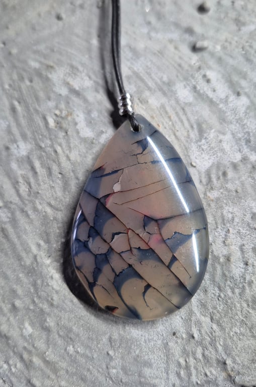 Blue Dragon vein Teardrop pendant
