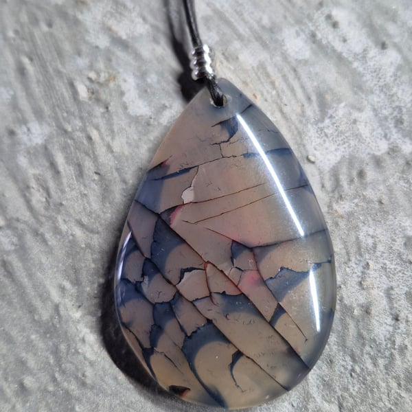 Blue Dragon vein Teardrop pendant