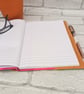 A5 book reuseable fabric book cover, student gift, reusable book cover, worldmap - Image 2