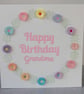 Happy birthday grandma, birthday card - handmade, quilled, paper quilling - Image 3