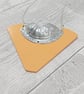 Recycled Aluminium Drink Can Base Metal, Peach Triangular Acrylic Shape Necklace - Image 4