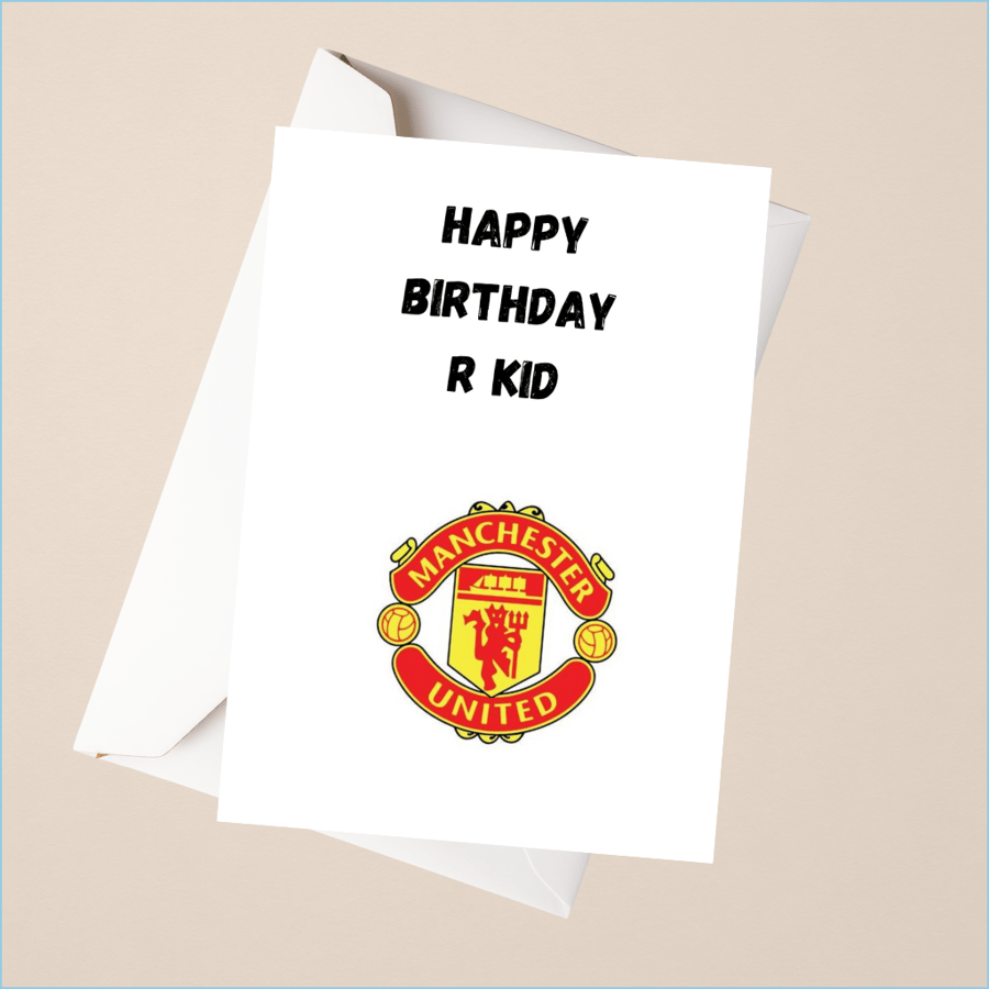 Manchester United greeting card