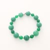 Green Aventurine and Jade Gemstone Bead Bracelet - UK Free Post