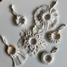 Macrame Christmas Tree Decoration 6 Set