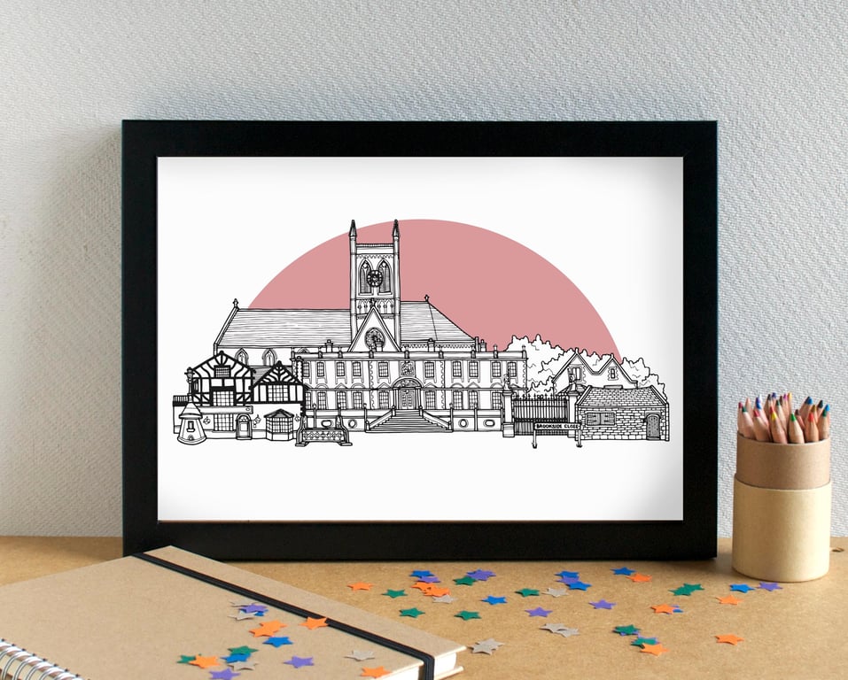 West Derby Liverpool Skyline Art Print