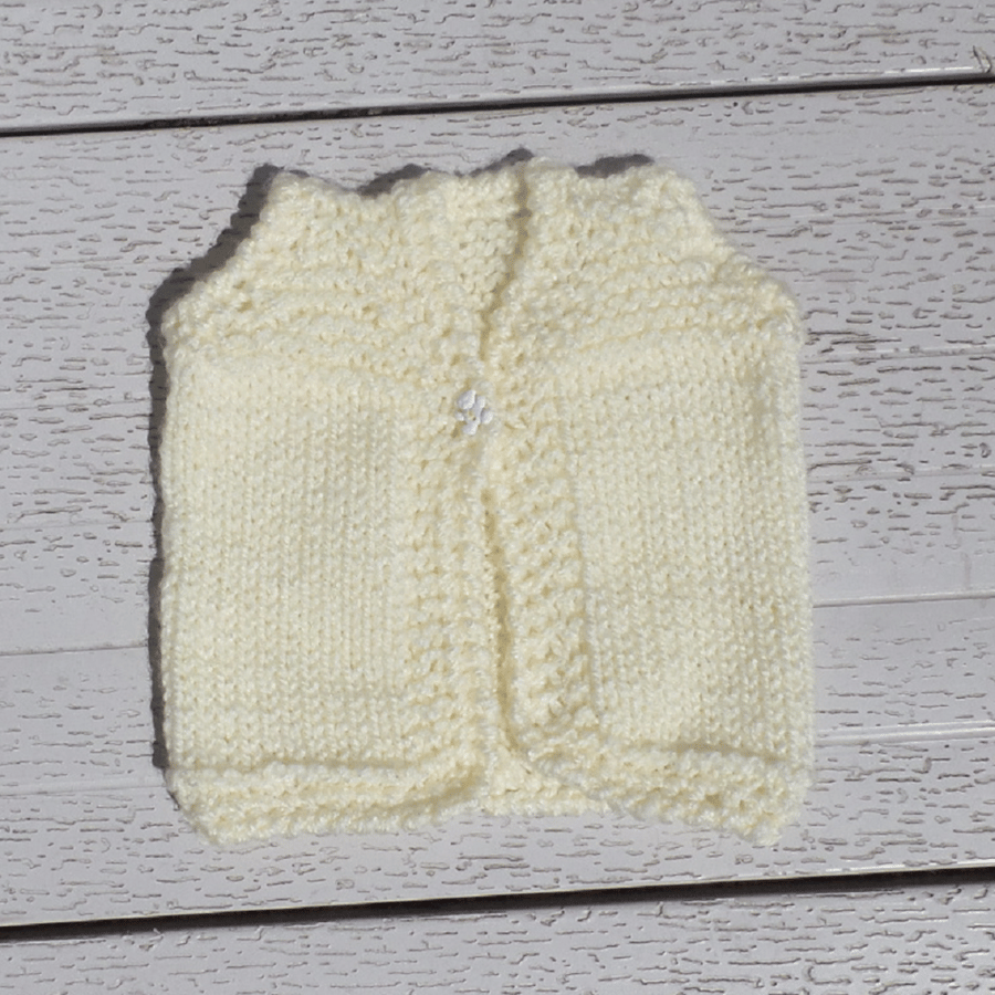 KNITTING PATTERN PDF Plain Vest for Baby