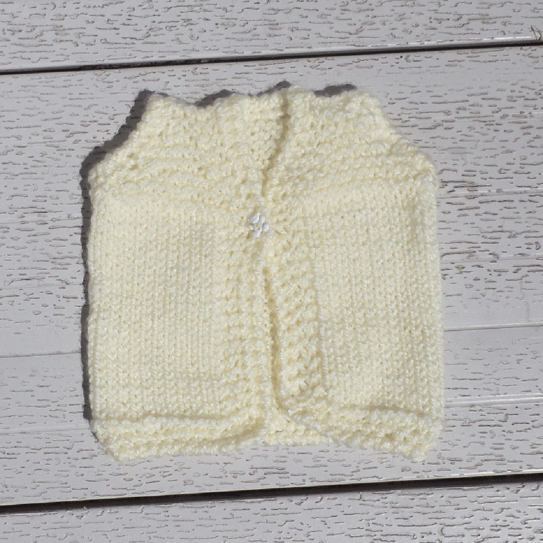 KNITTING PATTERN PDF Plain Vest for Baby