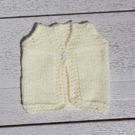 KNITTING PATTERN PDF Plain Vest for Baby