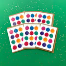 Watercolour Christmas Cards: Baubles – Pack of 1, 6 or 12