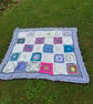 37 .Hand Crocheted Baby's Or Young Child's Shawl or Blanket. 