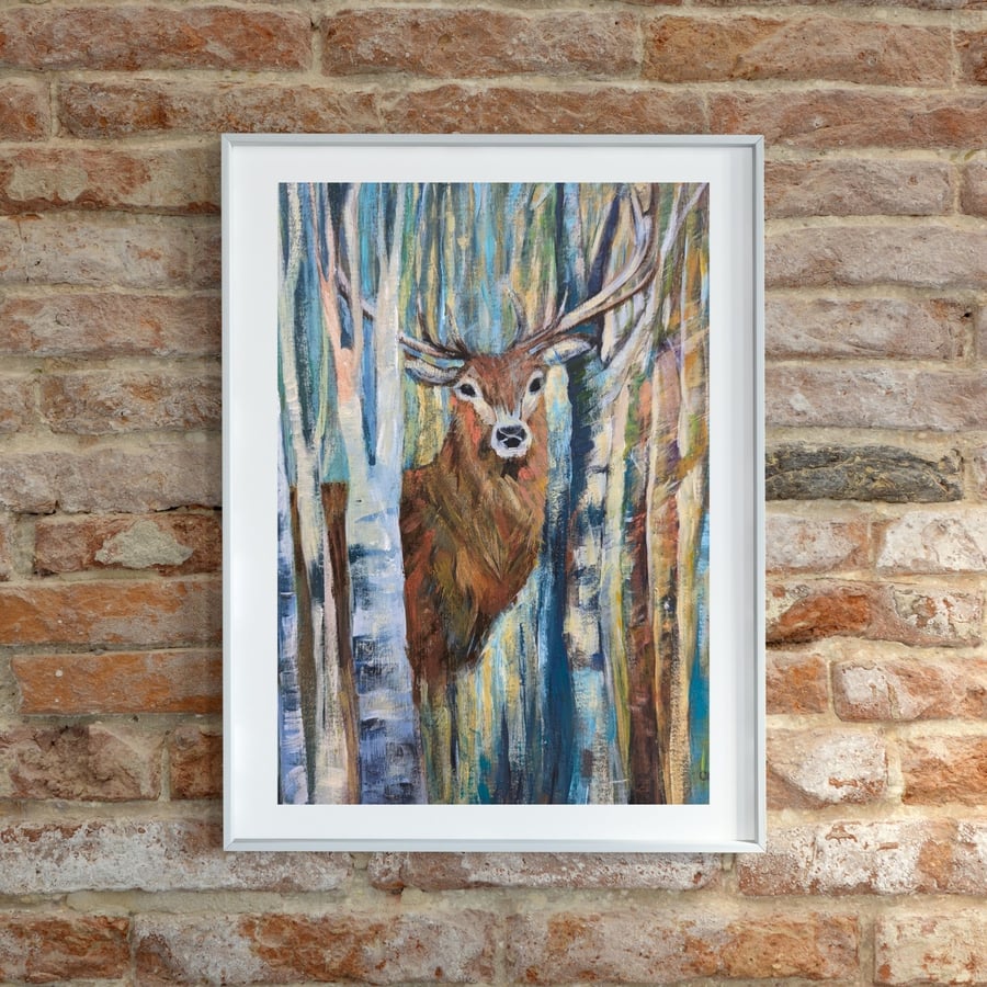 Deer Art Print - Wildlife Art