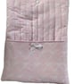 Large Quilted Book Sleeve.  Pink and White Bow Design.  Gift Set.