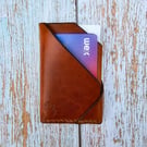 Handmade Abstract Leather Card Wallet- ‘Rocky’ 