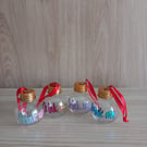 Set of 4 Christmas Tree Drinky Baubles, Decorative Bauble you can Drink From