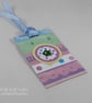 Pack of 4 handmade gift tags in pastel colours - Image 4