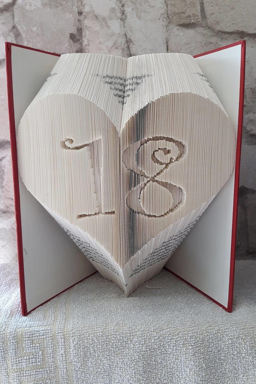 18 in a Heart COMBI Book Folding Pattern - EMAILED PDF PATTERN