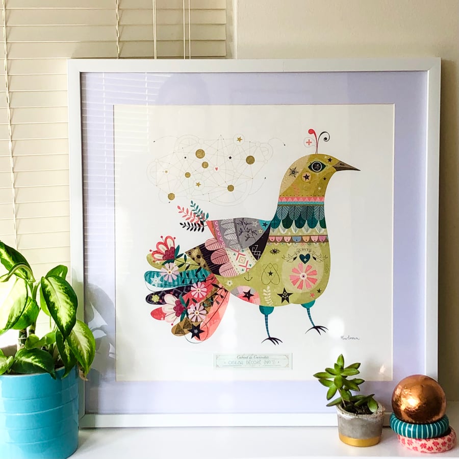 Decorative Bird - Giclee Art Print