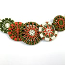 Zwirnknopfe Button Textile Necklace