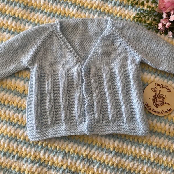 Hand Knitted Baby Cardigan 3-6 Months