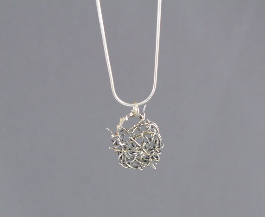 Eco Silver Teazel Pendant