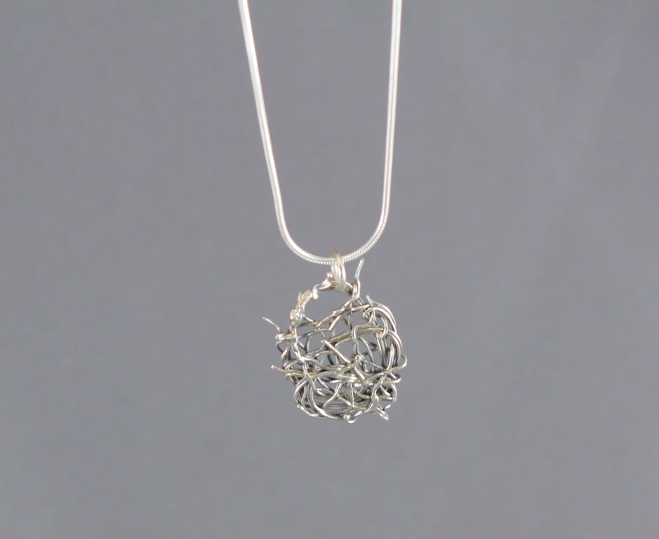 Eco Silver Teazel Pendant