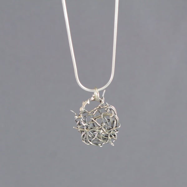 Eco Silver Teazel Pendant