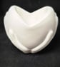 Open Hand Sculpture Vessel – Handmade Modern White Resin Decor - Image 4