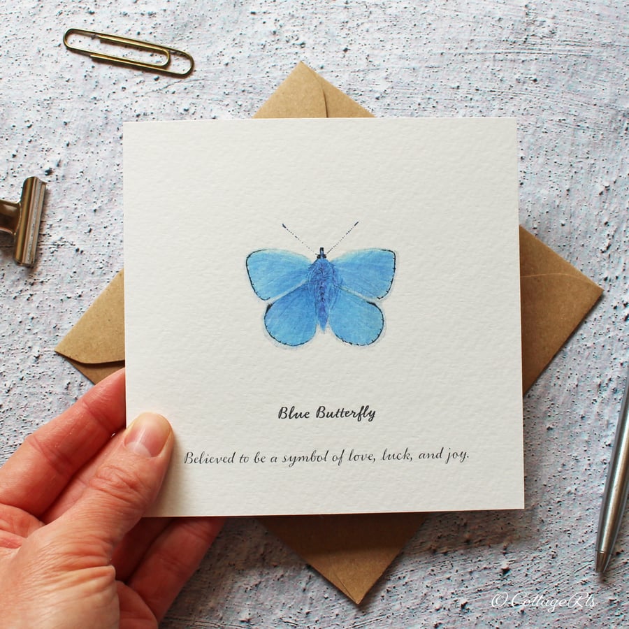 Butterfly Greeting Card Hand Designed By CottageRts