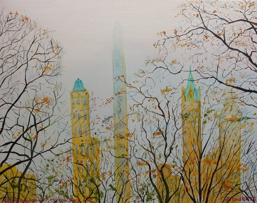  NYC Central Park Original Oil Painting 
