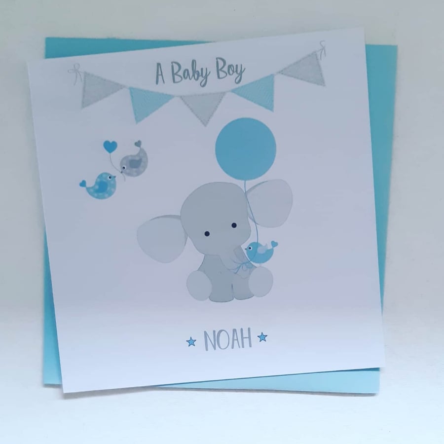 Cute Baby Elephant Card