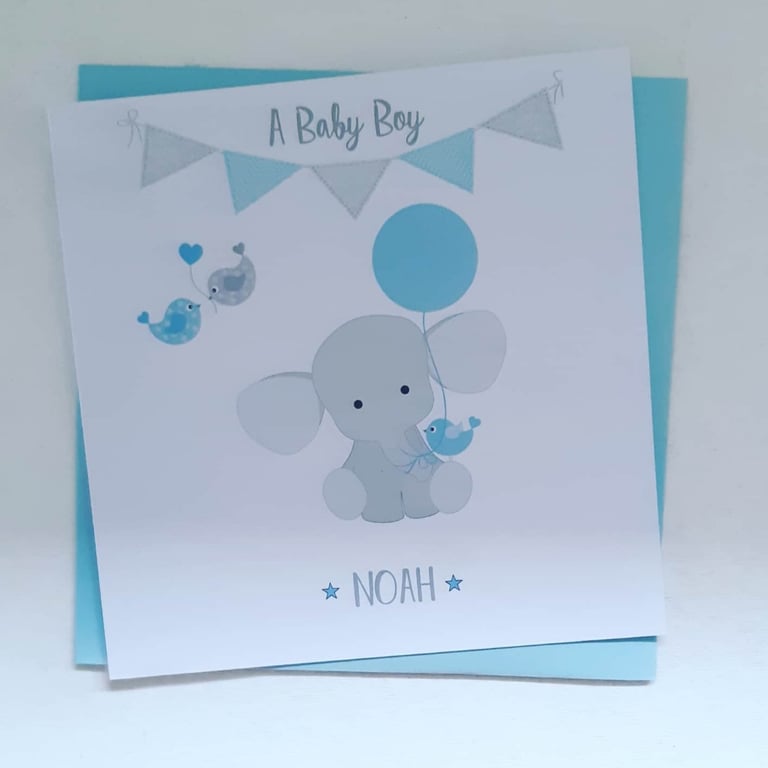 Cute Baby Elephant Card